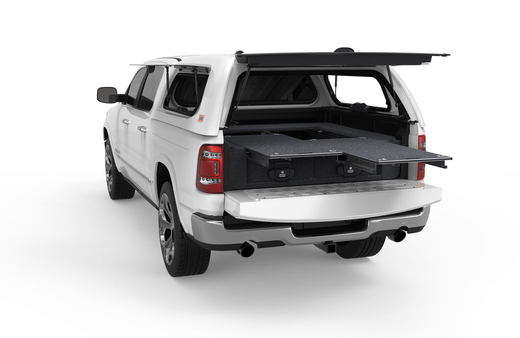 Ram 1500 (2020-2025) With Ram-Box 4WD Interiors Dual Roller Floor Drawers