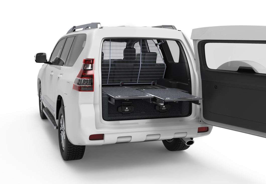 Toyota Landcruiser Prado 150 Series (2009-2025) GX 7 Seater 4WD Interiors Dual Roller Floor Drawers Wagon