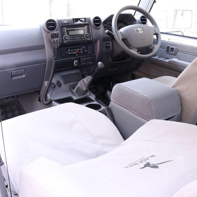 Toyota Landcruiser (2012-2021) 79 Series Dual Cab FULL Length Floor Console - Design 11 - Department of Interior