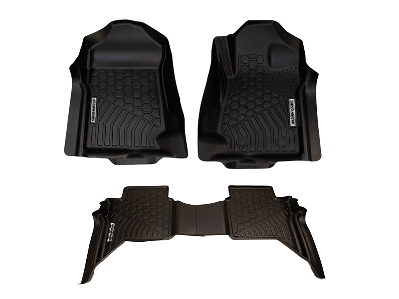 Ford Ranger (20112022) PX1,PX2,PX3 Brown Davis 4WD Moulded Floor Mats