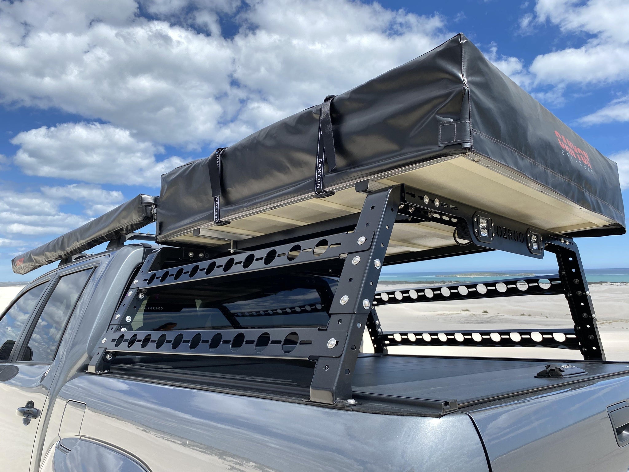 soft shell rooftop tent Canyon Off-Road 2 Person Roof Top Tent (SOFT SHELL LONG STYLE) (SKU: C