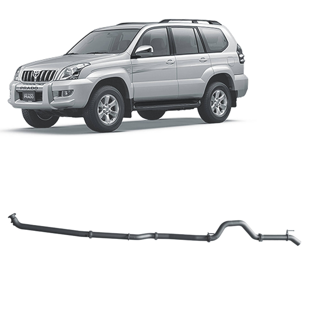 Redback Extreme Duty Exhaust for Toyota Prado 120 Series 1KZ-TE (10/2002 - 10/2006)