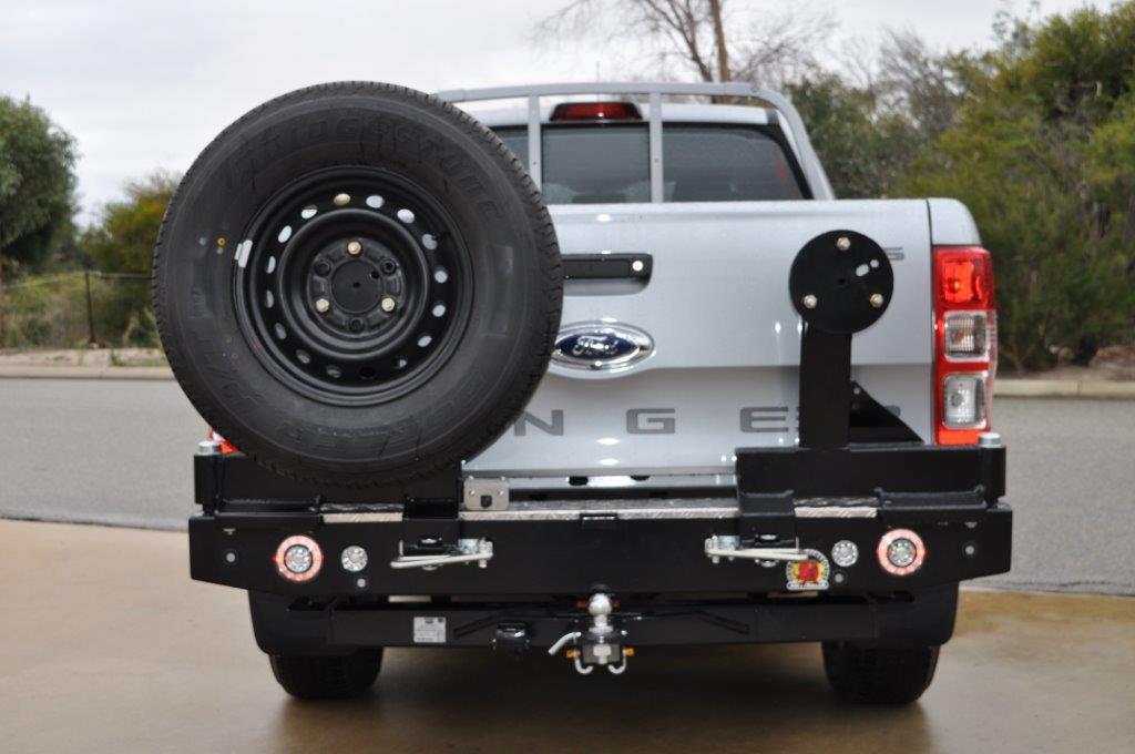 Ford Ranger (2011-2021) PXI PXII PXIII With Rear Sensors Outback Accessories Rear Bar (SKU: TWCFR2-S)