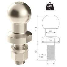 Load image into Gallery viewer, TAG Zinc Plated Tow Ball - 50mm, 3.5 tonne
