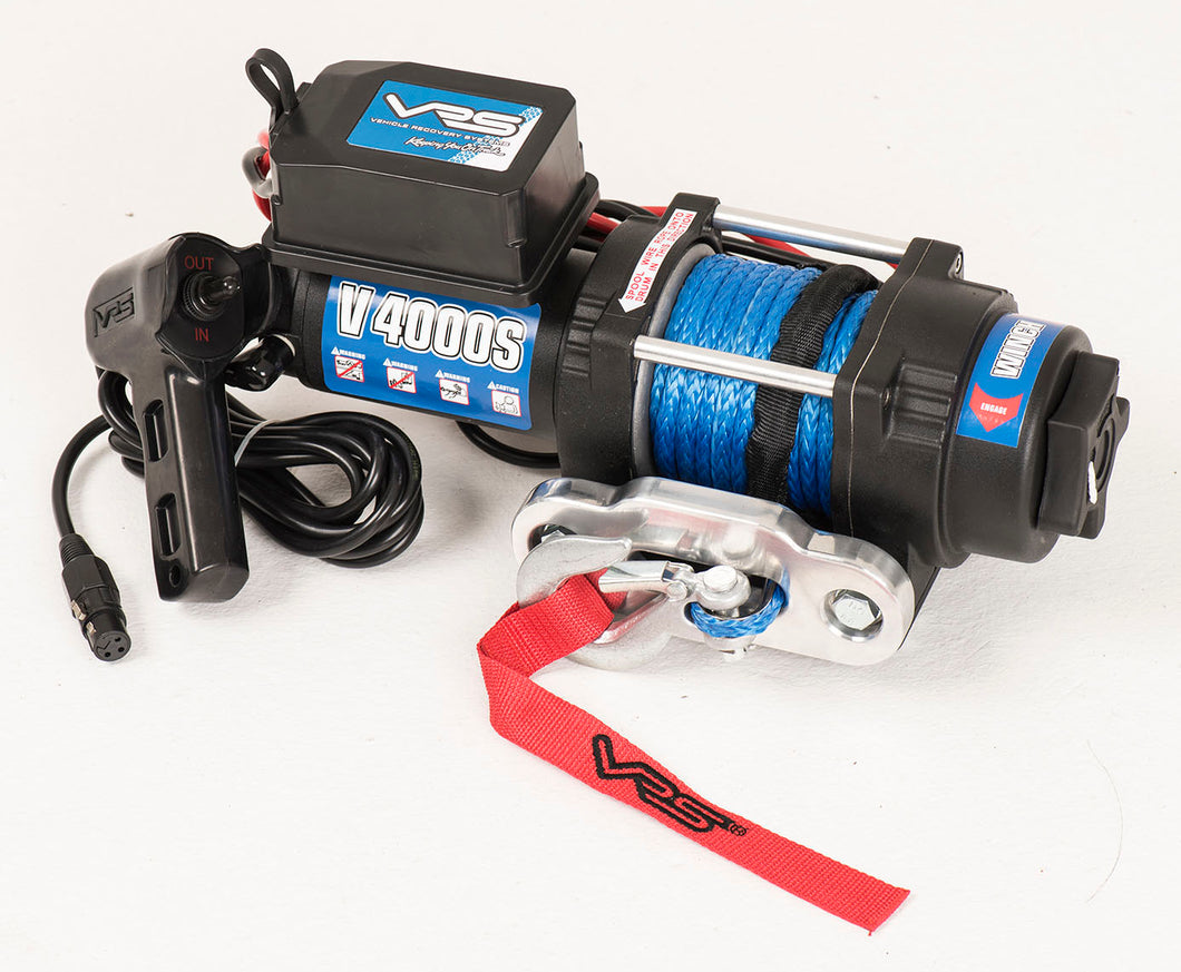 VRS UTILITY WINCH with Synthetic Rope (4000LBS) (SKU: V4000S)