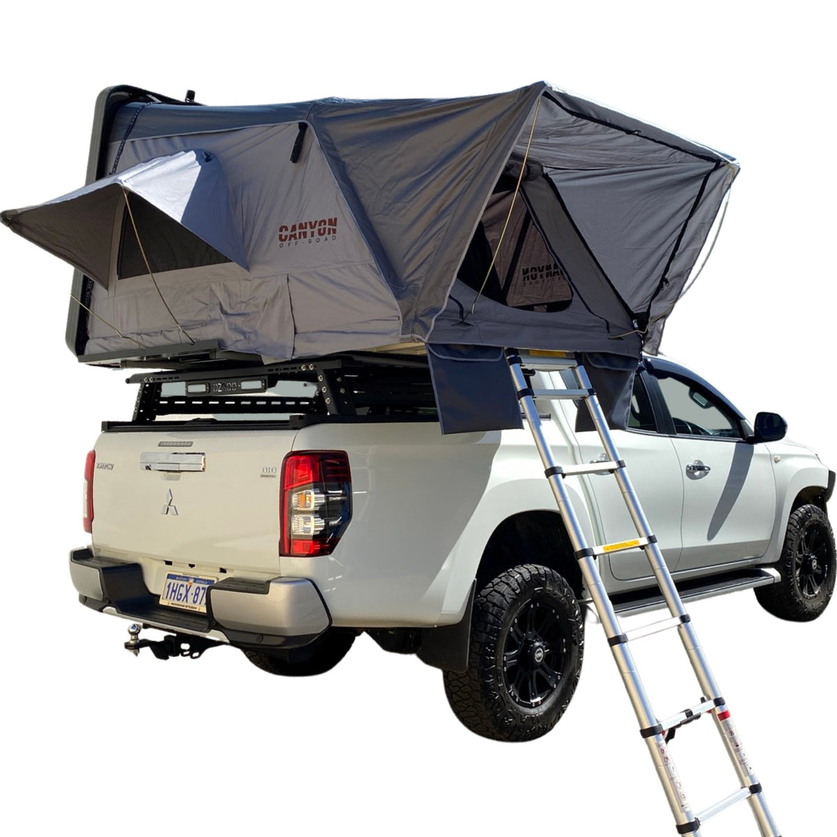 Rooftop Tent & Tubrack Package - 2 Person Hard Shell Tent – Canyon Off-Road