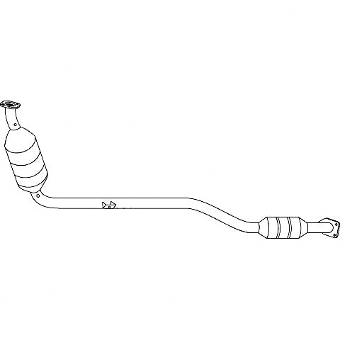 Redback Enviro Manifold Closecoupledcat for MERCEDES-BENZ C-CLASS (05/2002 - 02/2007)