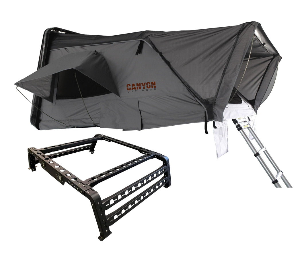 Roof Top Tent Package - 4 Person Hard Shell Tent - Canyon Off-Road