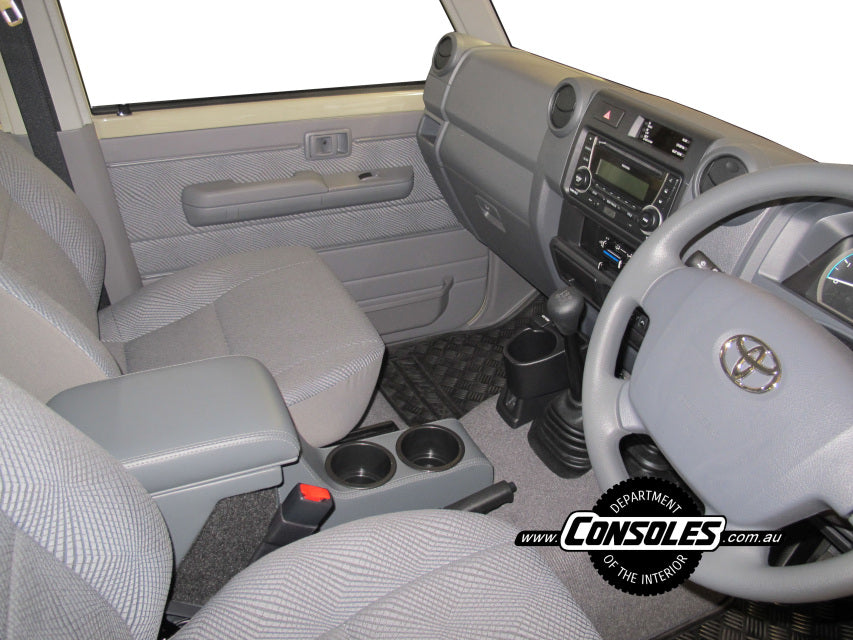 Toyota Landcruiser (2012-2021) 79 Series Dual Cab HALF Length Floor Console - Standard Length - Department of Interior